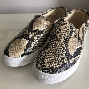 Snake print sneakers